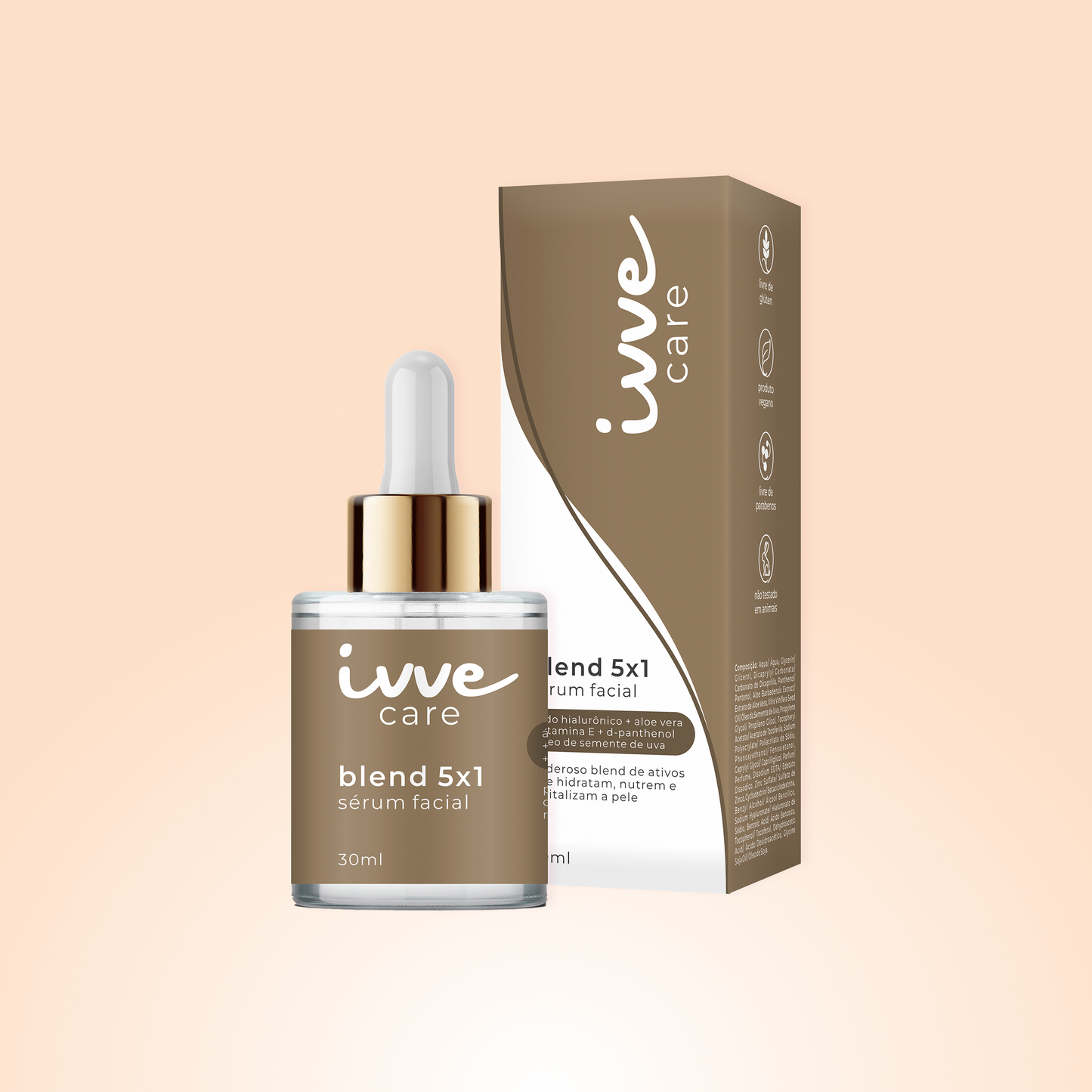 blend 5x1 - Sérum Facial Hidratante - 30ml