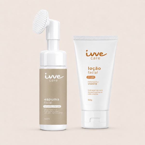 Espuma de Limpeza + Protetor Solar (Limpeza + Proteção)