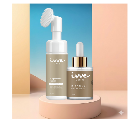 Espuma de Limpeza + blend 5x1 (Limpeza + Hidratação)