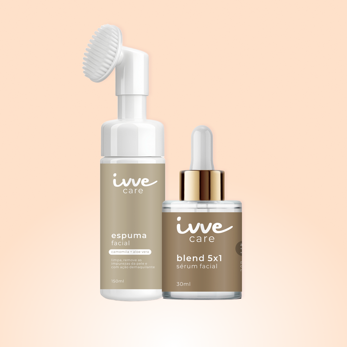 Espuma de Limpeza + blend 5x1 (Limpeza + Hidratação)