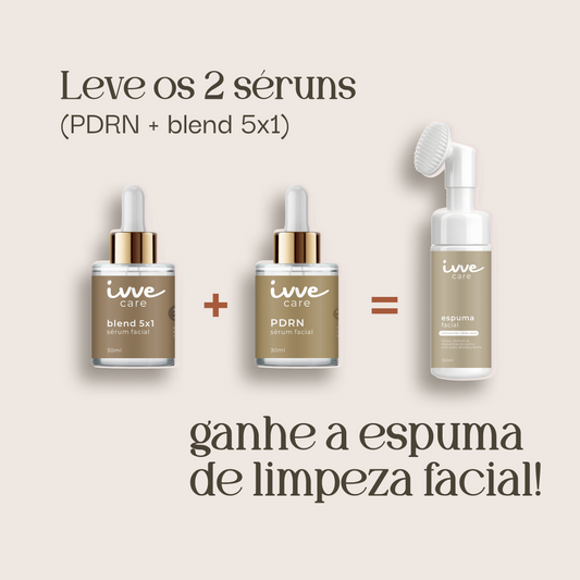 Kit Skin Perfeita (Compre PDRN + blend 5x1 - Ganhe a Espuma de Limpeza)